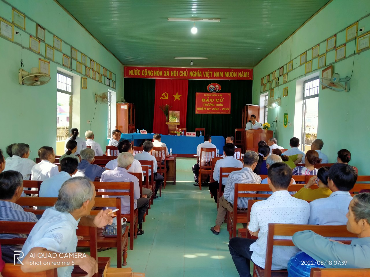 Bầu trưởng thôn Phước Hoà nhiệm kỳ 2022 – 2025