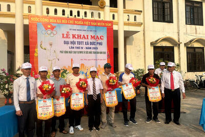 Khai mạc Đại hội TDTT và ngày chạy Olympic xã Đức Phú năm 2025